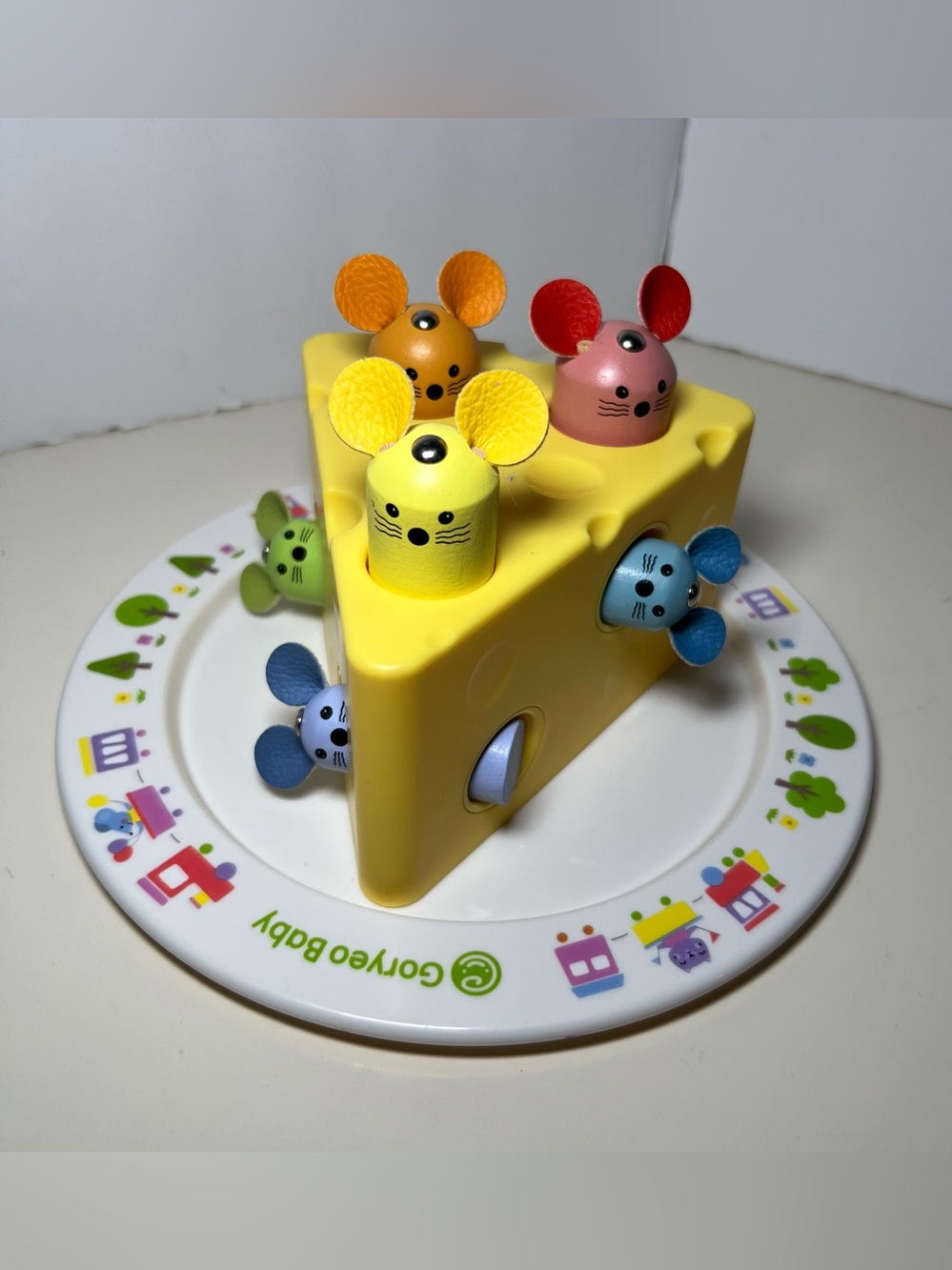 Korean Singapore Exclusive Montessori Mouse Cheese Toy Goryeo Baby Missing Cat